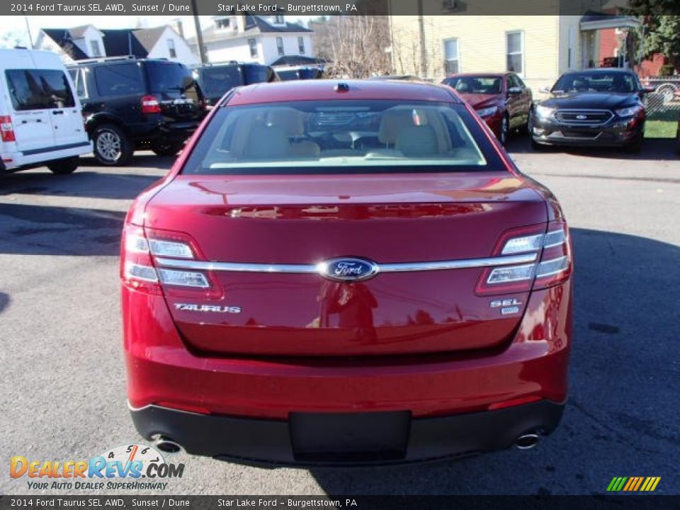 2014 Ford Taurus SEL AWD Sunset / Dune Photo #6