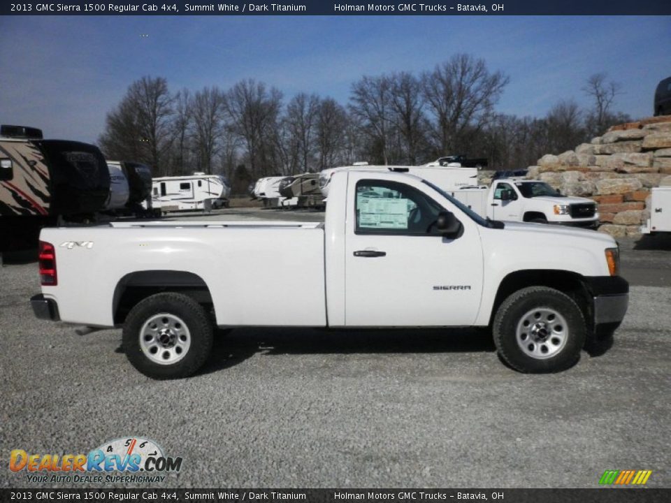 2013 GMC Sierra 1500 Regular Cab 4x4 Summit White / Dark Titanium Photo #1