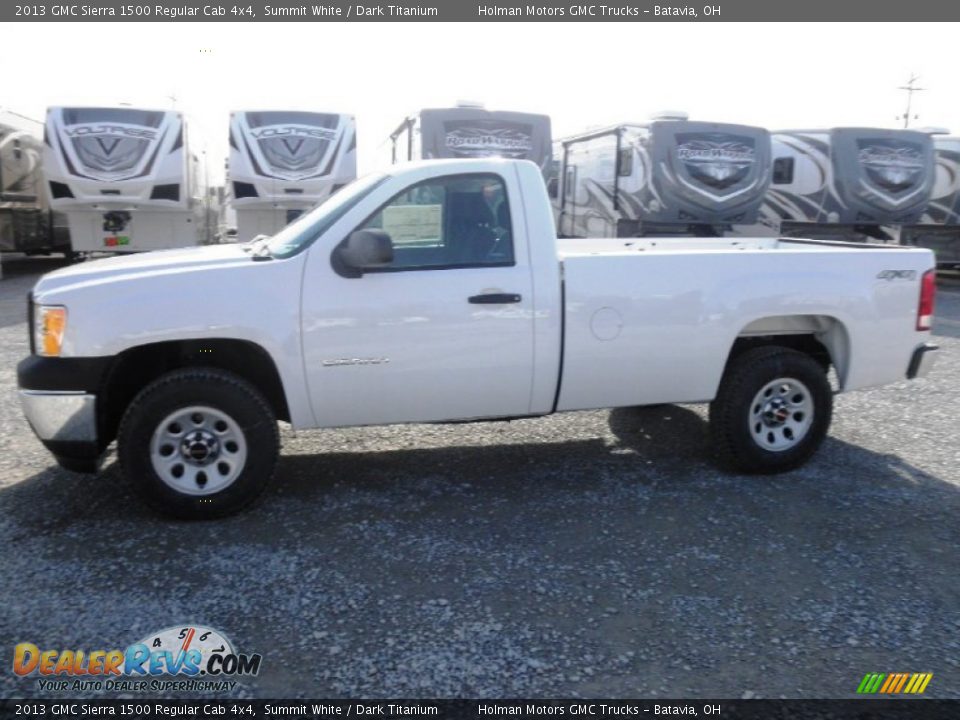 2013 GMC Sierra 1500 Regular Cab 4x4 Summit White / Dark Titanium Photo #4