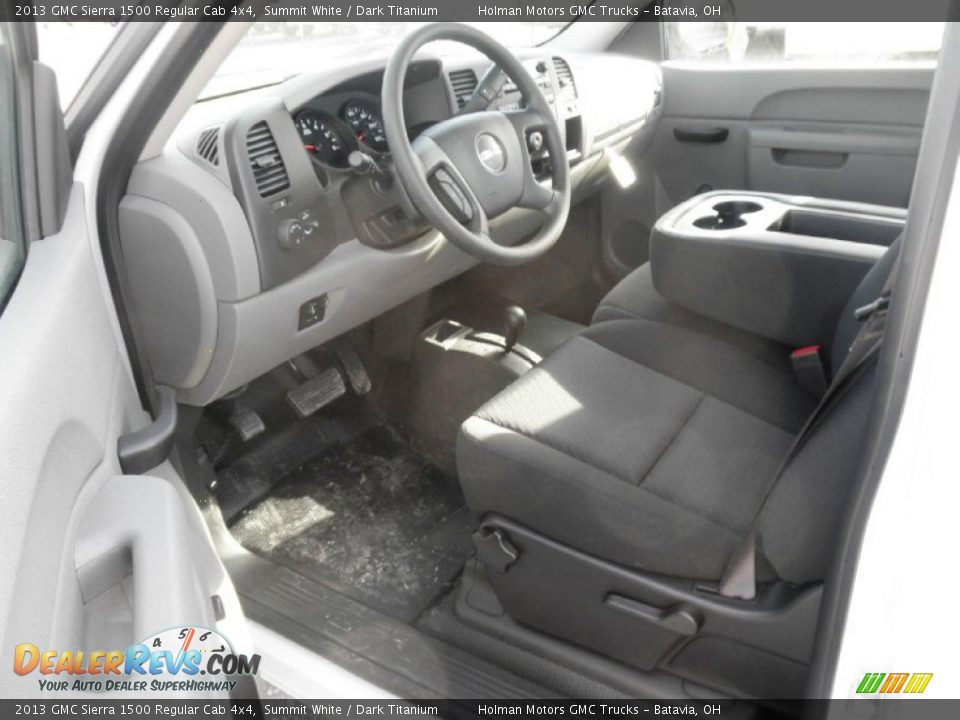 2013 GMC Sierra 1500 Regular Cab 4x4 Summit White / Dark Titanium Photo #5