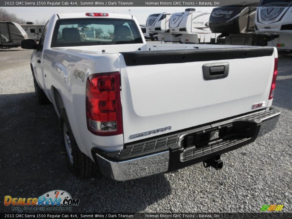 2013 GMC Sierra 1500 Regular Cab 4x4 Summit White / Dark Titanium Photo #12