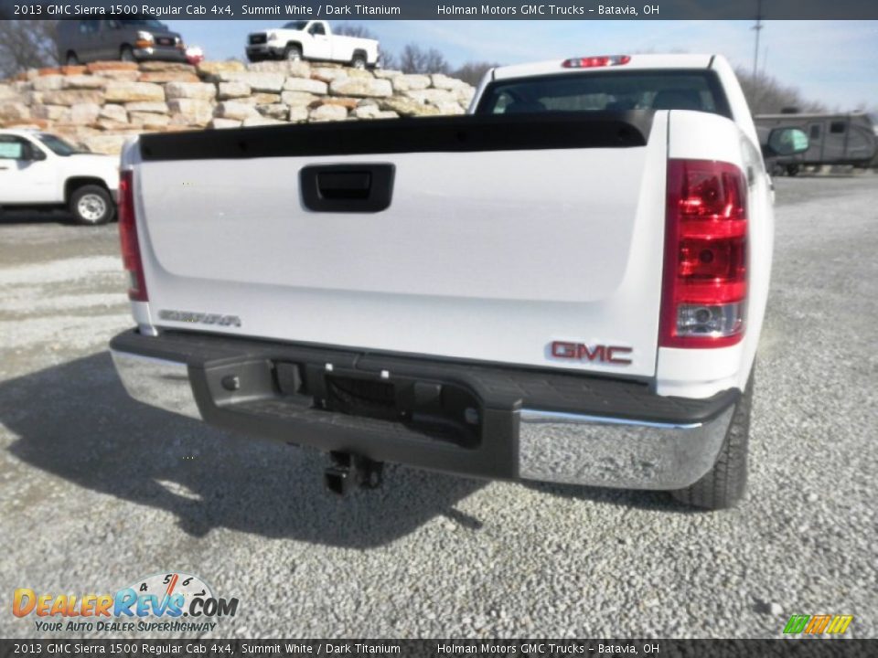 2013 GMC Sierra 1500 Regular Cab 4x4 Summit White / Dark Titanium Photo #13