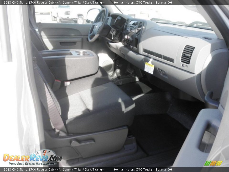 2013 GMC Sierra 1500 Regular Cab 4x4 Summit White / Dark Titanium Photo #14