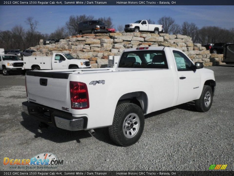 2013 GMC Sierra 1500 Regular Cab 4x4 Summit White / Dark Titanium Photo #17