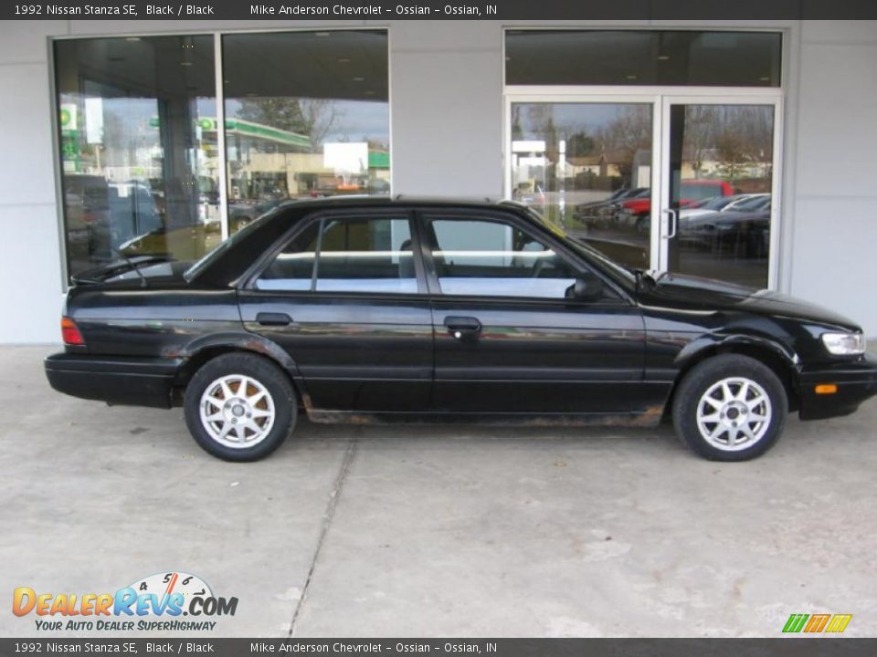 1992 Nissan Stanza SE Black / Black Photo #2