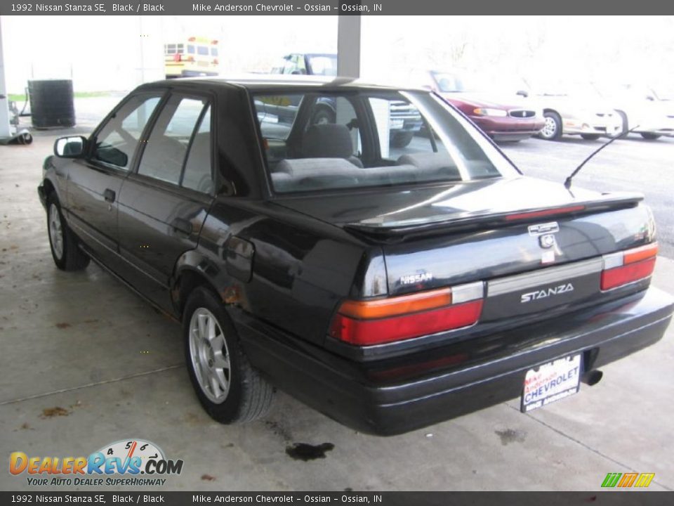 1992 Nissan Stanza SE Black / Black Photo #5