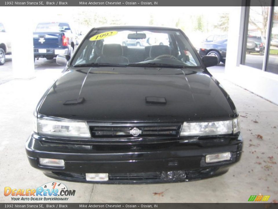 1992 Nissan Stanza SE Black / Black Photo #7