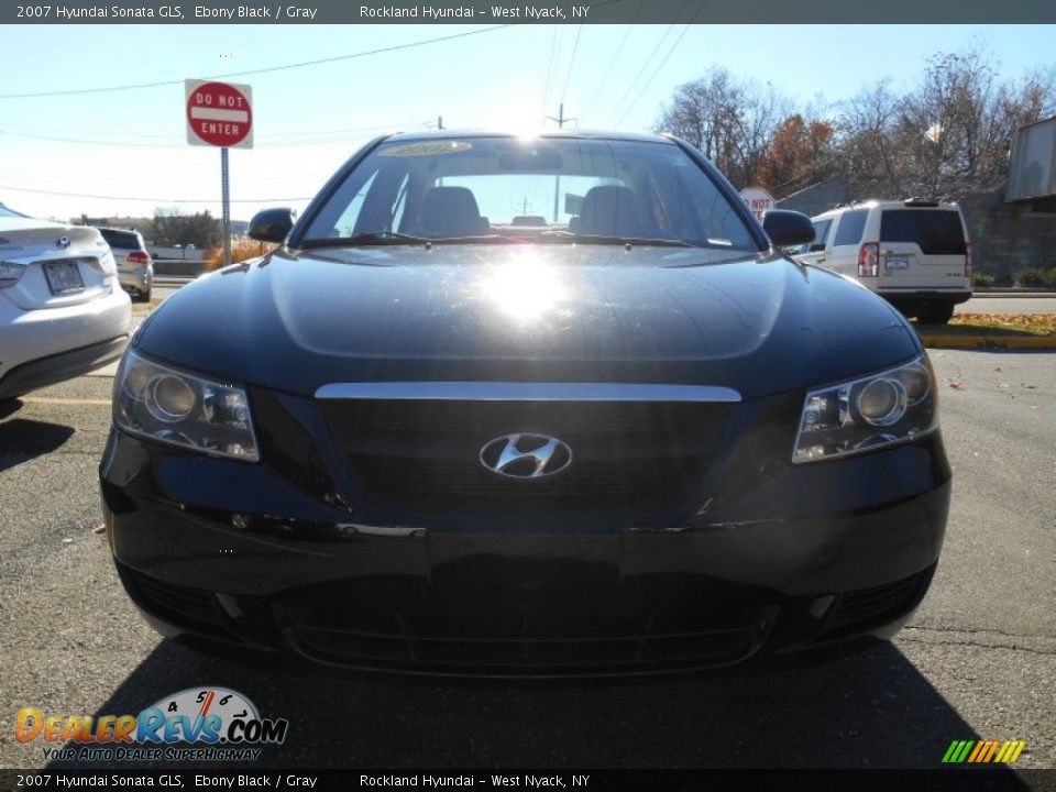 2007 Hyundai Sonata GLS Ebony Black / Gray Photo #2
