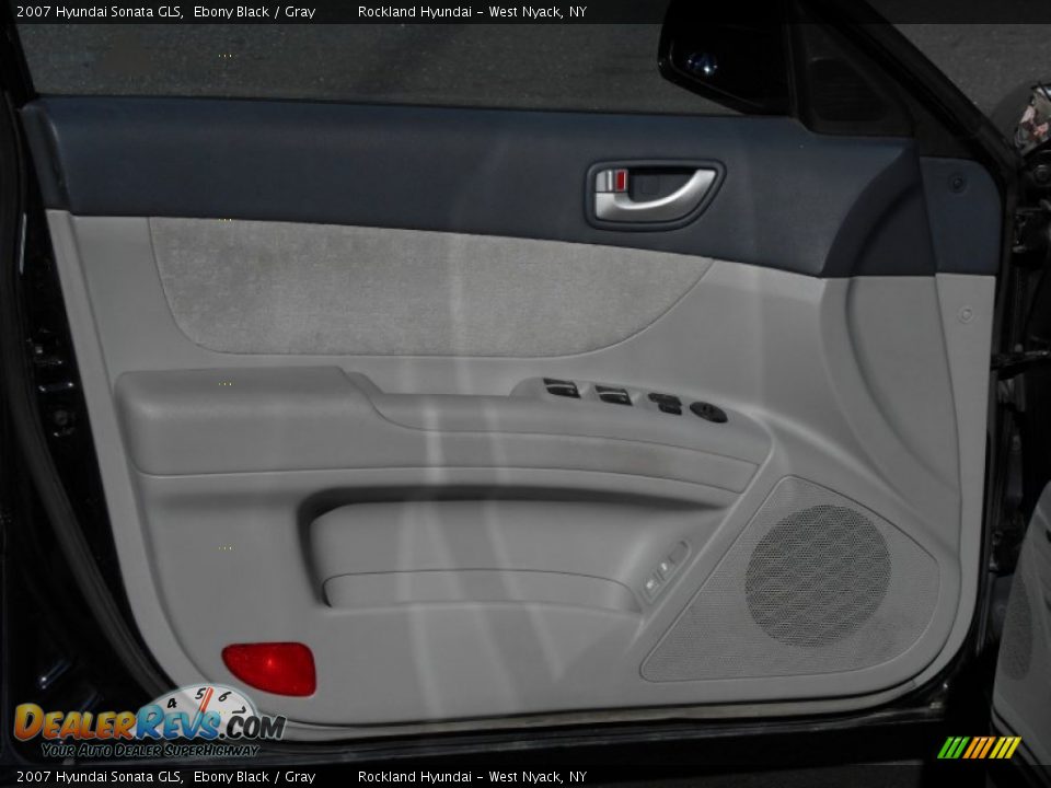 2007 Hyundai Sonata GLS Ebony Black / Gray Photo #7