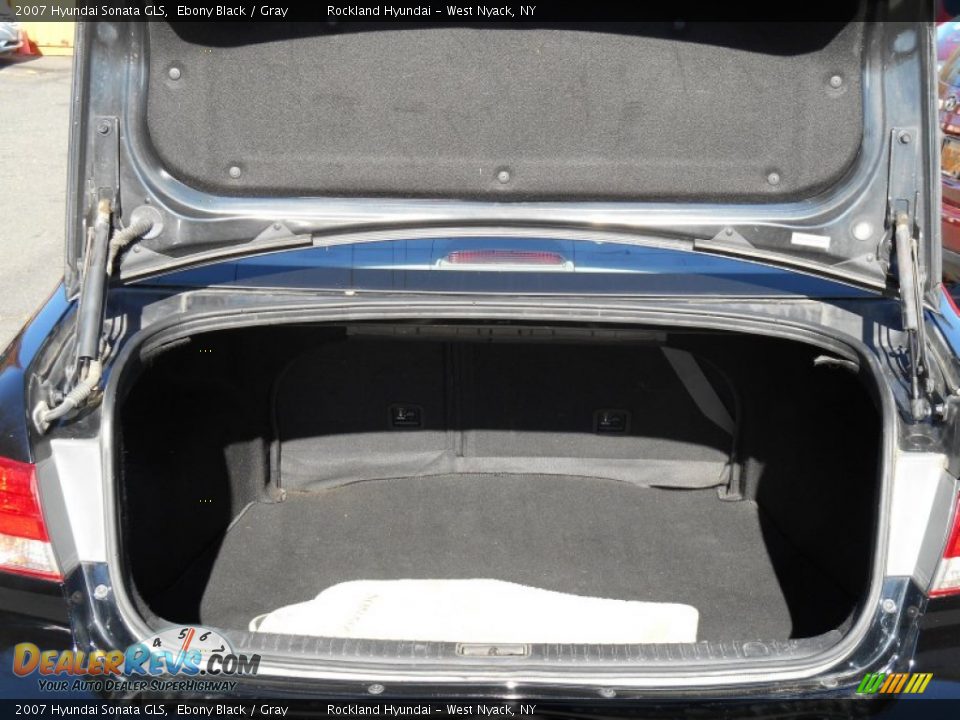 2007 Hyundai Sonata GLS Ebony Black / Gray Photo #18