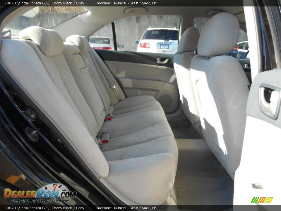 2007 Hyundai Sonata GLS Ebony Black / Gray Photo #20