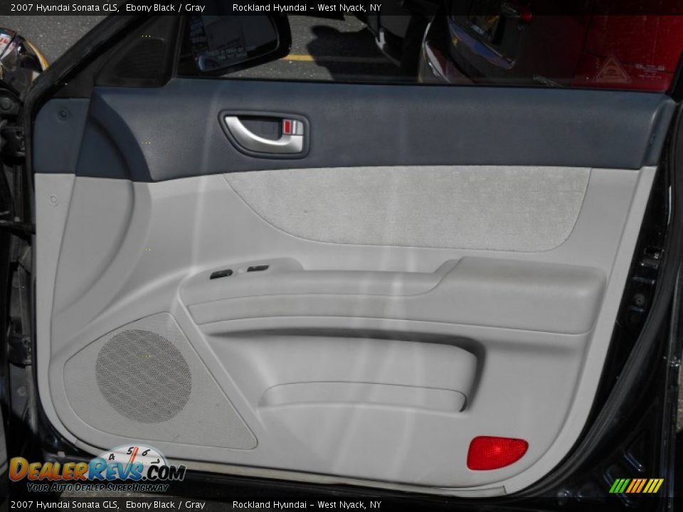 2007 Hyundai Sonata GLS Ebony Black / Gray Photo #21