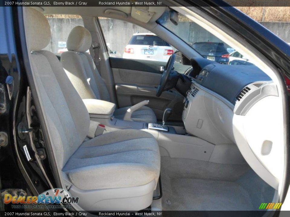 2007 Hyundai Sonata GLS Ebony Black / Gray Photo #23