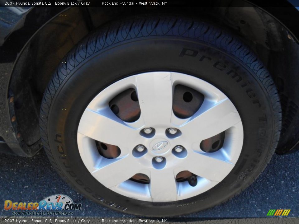 2007 Hyundai Sonata GLS Ebony Black / Gray Photo #24