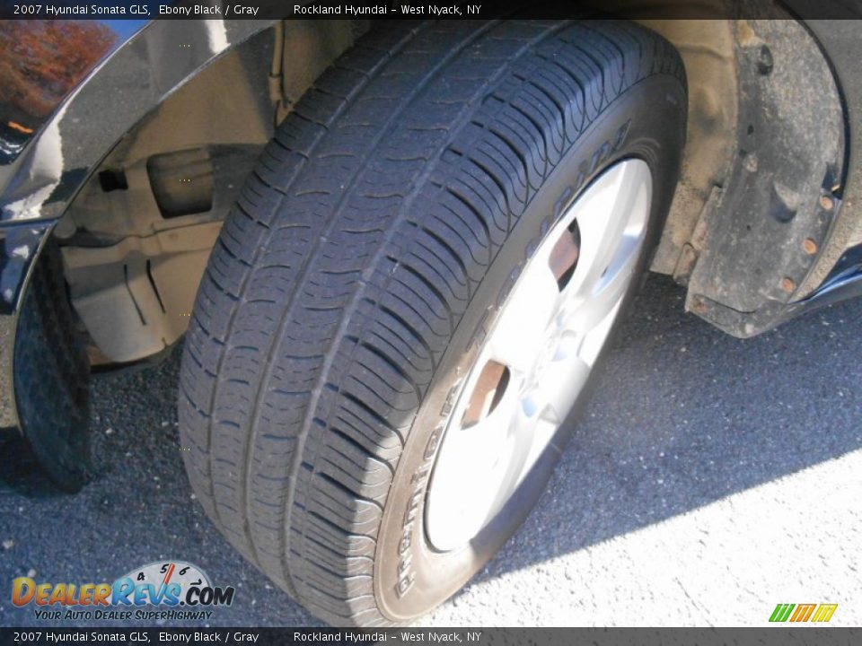 2007 Hyundai Sonata GLS Ebony Black / Gray Photo #25