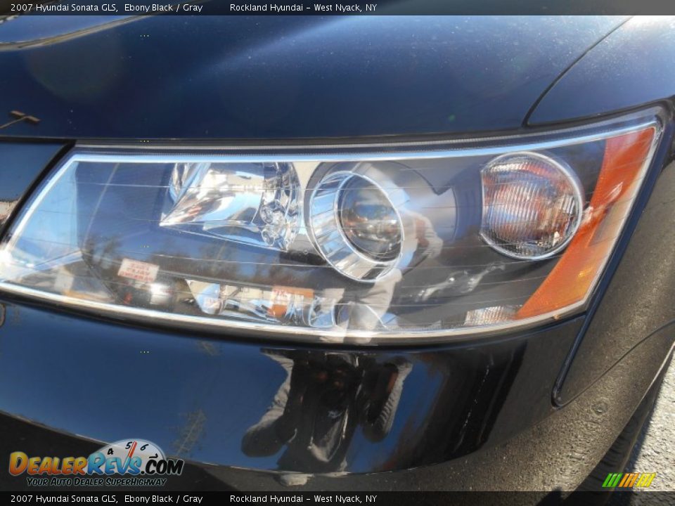 2007 Hyundai Sonata GLS Ebony Black / Gray Photo #27