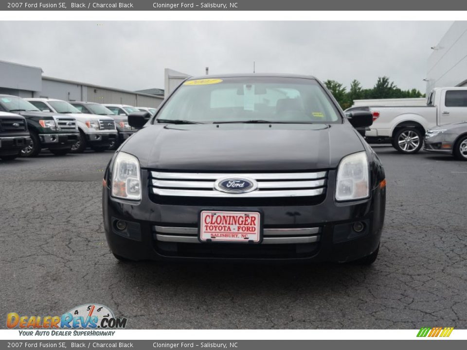 2007 Ford Fusion SE Black / Charcoal Black Photo #7