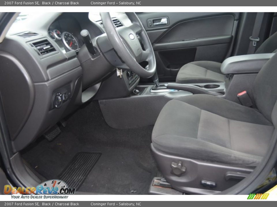 2007 Ford Fusion SE Black / Charcoal Black Photo #9