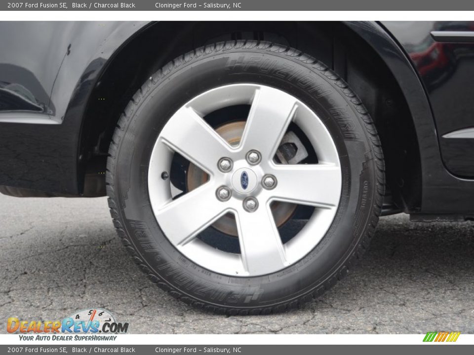 2007 Ford Fusion SE Black / Charcoal Black Photo #15