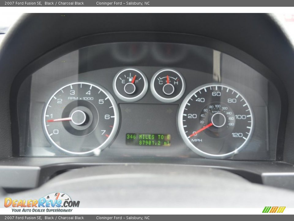 2007 Ford Fusion SE Black / Charcoal Black Photo #19