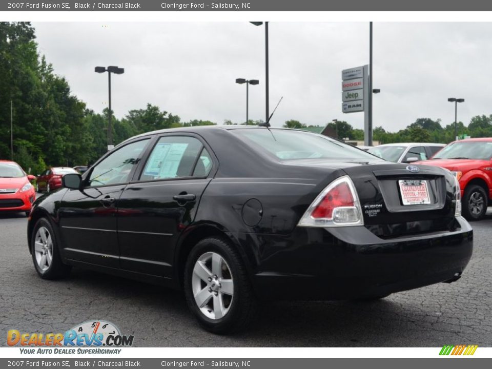 2007 Ford Fusion SE Black / Charcoal Black Photo #22