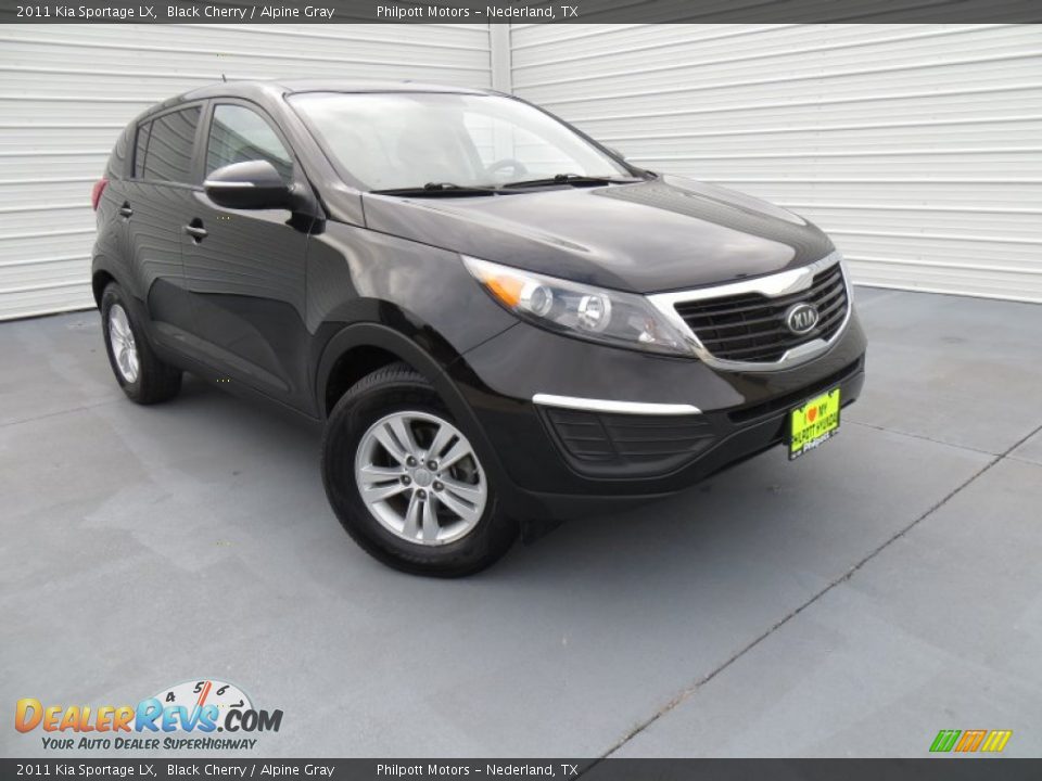 2011 Kia Sportage LX Black Cherry / Alpine Gray Photo #1