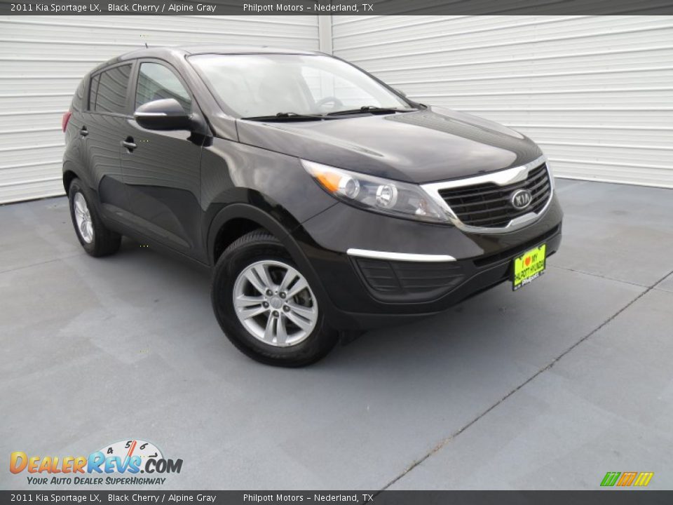2011 Kia Sportage LX Black Cherry / Alpine Gray Photo #2