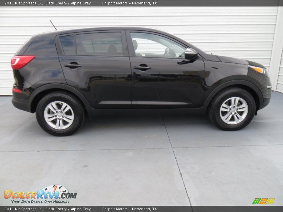 2011 Kia Sportage LX Black Cherry / Alpine Gray Photo #3