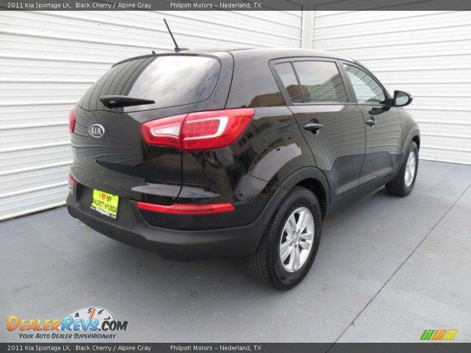 2011 Kia Sportage LX Black Cherry / Alpine Gray Photo #4