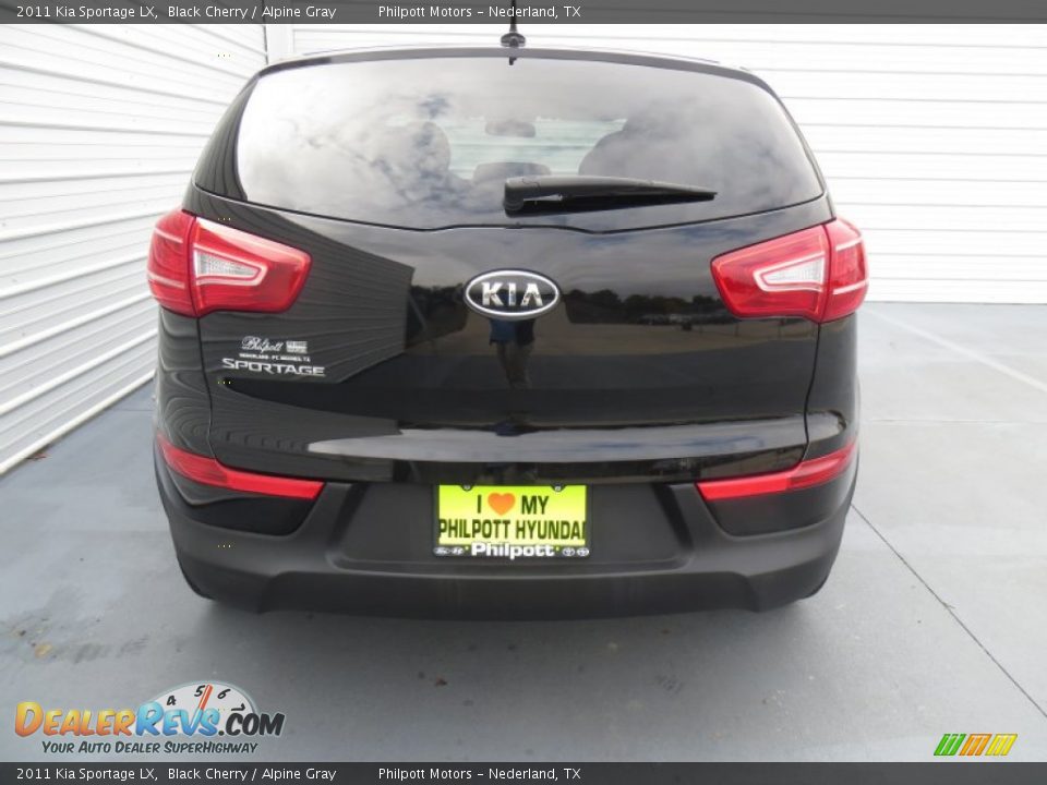 2011 Kia Sportage LX Black Cherry / Alpine Gray Photo #5