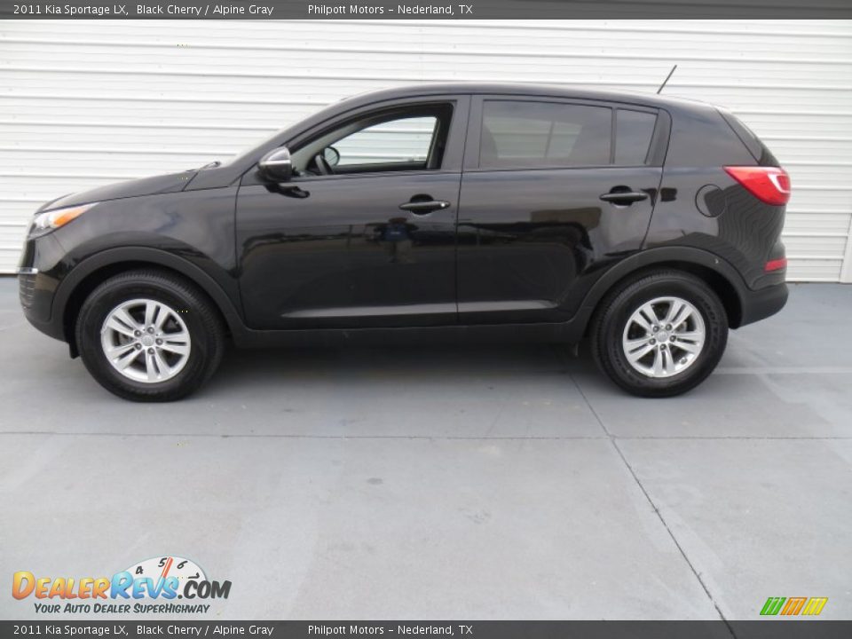 2011 Kia Sportage LX Black Cherry / Alpine Gray Photo #6