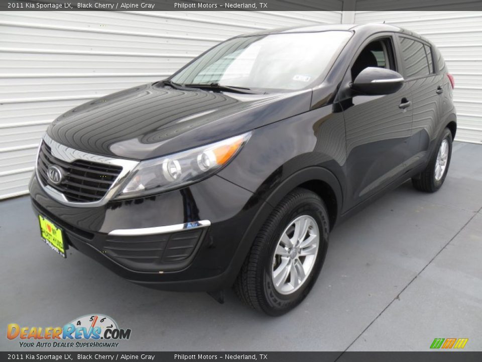 2011 Kia Sportage LX Black Cherry / Alpine Gray Photo #7