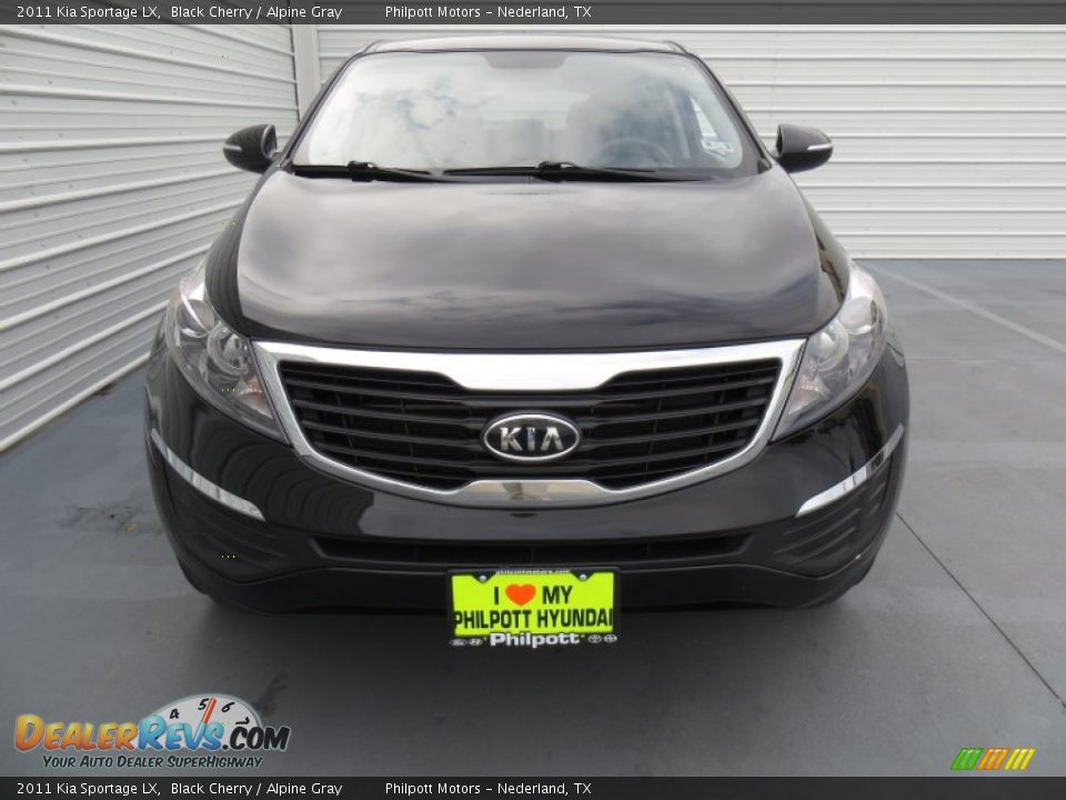 2011 Kia Sportage LX Black Cherry / Alpine Gray Photo #8