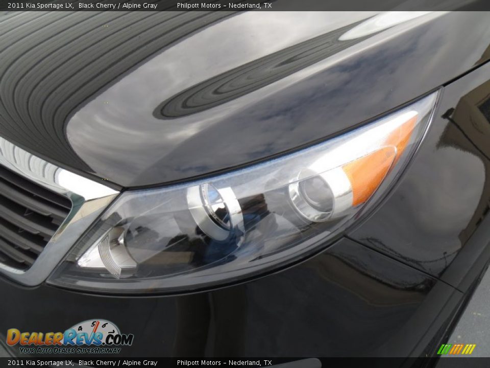2011 Kia Sportage LX Black Cherry / Alpine Gray Photo #9