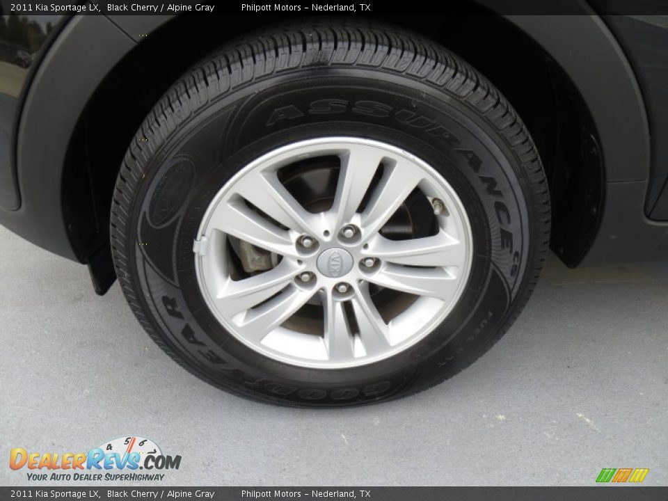 2011 Kia Sportage LX Black Cherry / Alpine Gray Photo #12