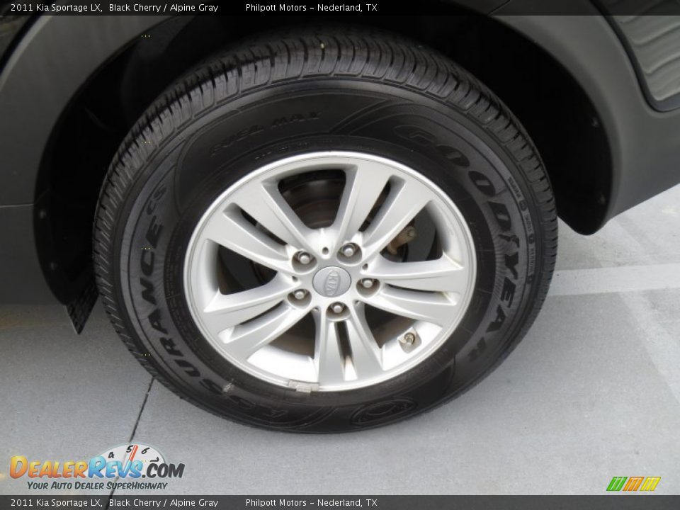 2011 Kia Sportage LX Black Cherry / Alpine Gray Photo #13