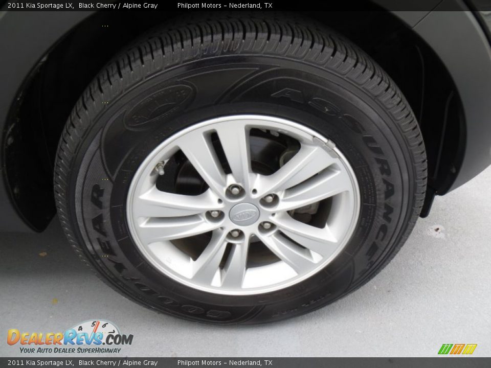 2011 Kia Sportage LX Black Cherry / Alpine Gray Photo #15