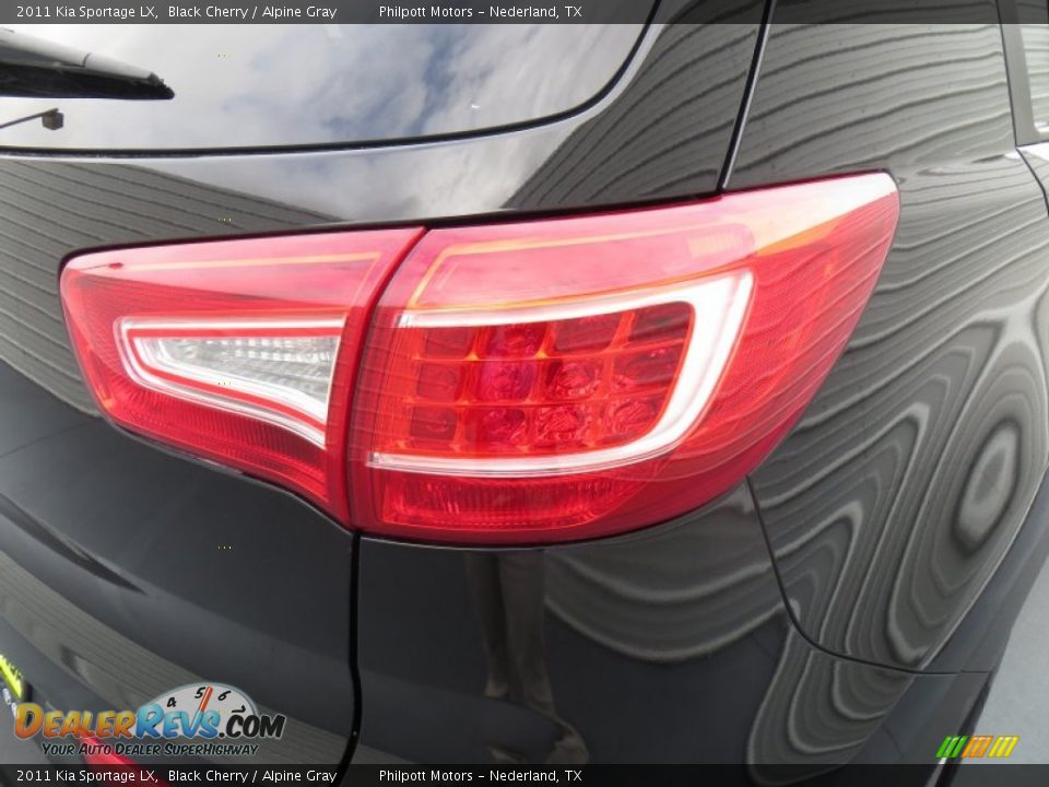 2011 Kia Sportage LX Black Cherry / Alpine Gray Photo #16
