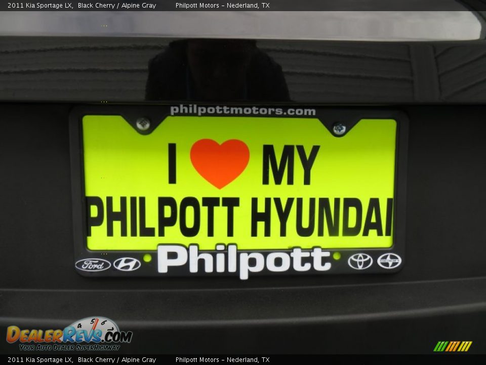 2011 Kia Sportage LX Black Cherry / Alpine Gray Photo #17