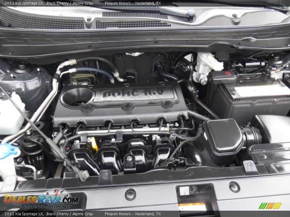 2011 Kia Sportage LX Black Cherry / Alpine Gray Photo #20