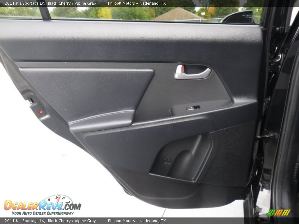 2011 Kia Sportage LX Black Cherry / Alpine Gray Photo #30