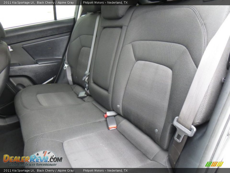 2011 Kia Sportage LX Black Cherry / Alpine Gray Photo #32