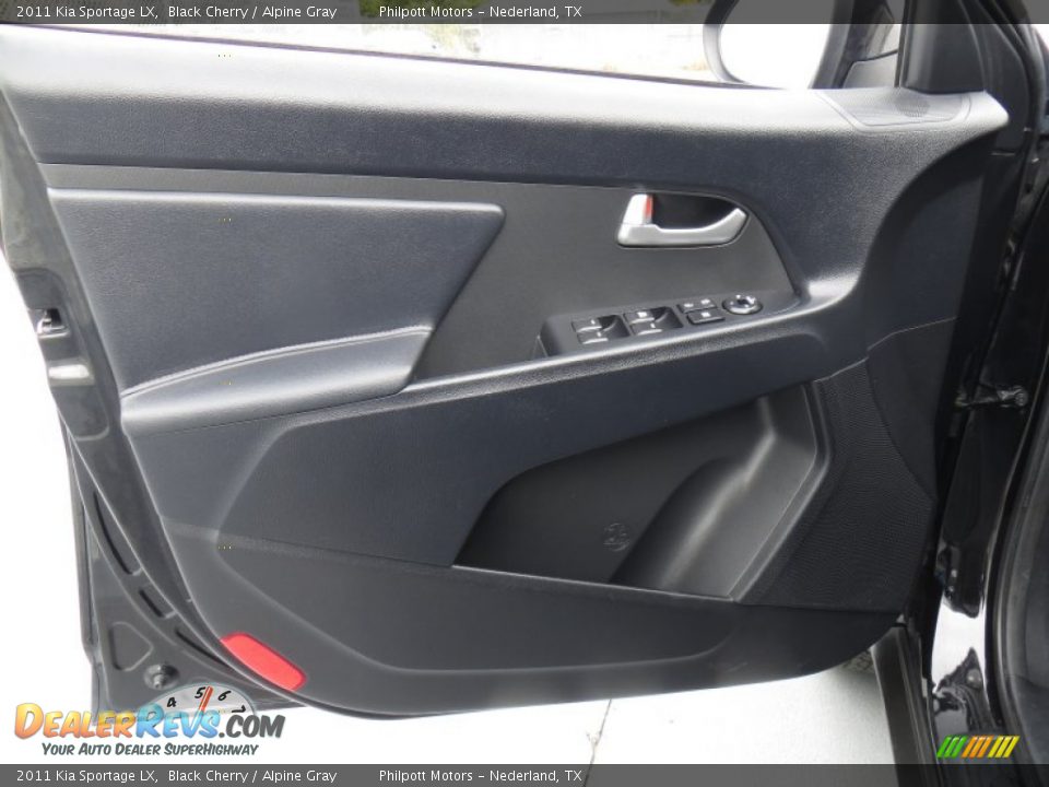 2011 Kia Sportage LX Black Cherry / Alpine Gray Photo #33