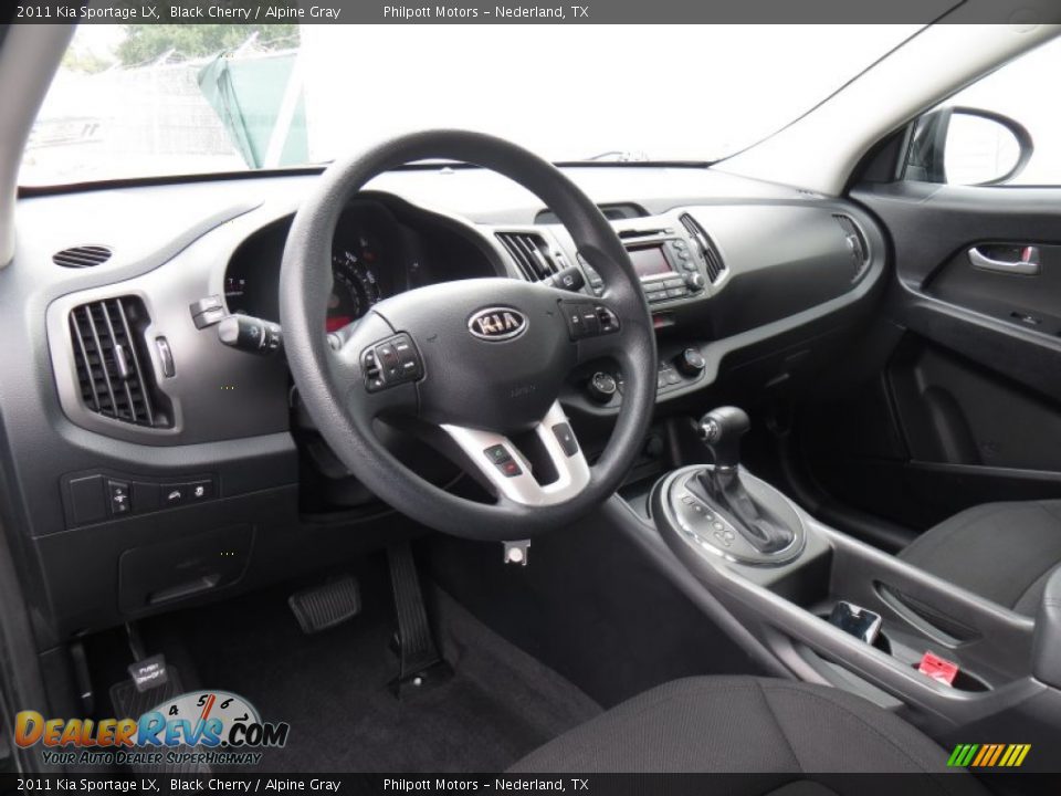 2011 Kia Sportage LX Black Cherry / Alpine Gray Photo #35