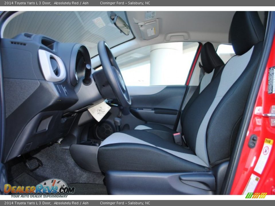 Front Seat of 2014 Toyota Yaris L 3 Door Photo #8
