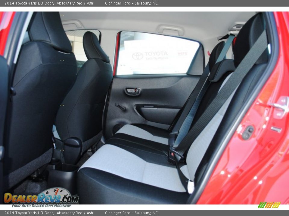 Rear Seat of 2014 Toyota Yaris L 3 Door Photo #10