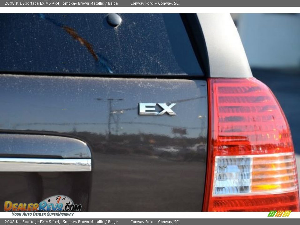 2008 Kia Sportage EX V6 4x4 Smokey Brown Metallic / Beige Photo #7