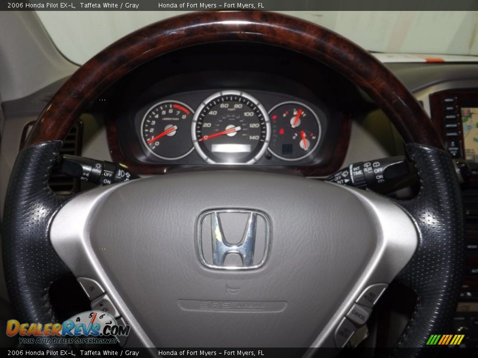 2006 Honda Pilot EX-L Taffeta White / Gray Photo #20