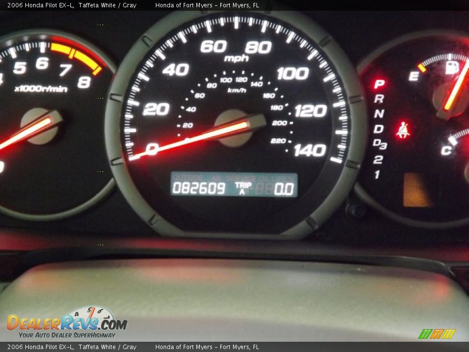 2006 Honda Pilot EX-L Taffeta White / Gray Photo #21