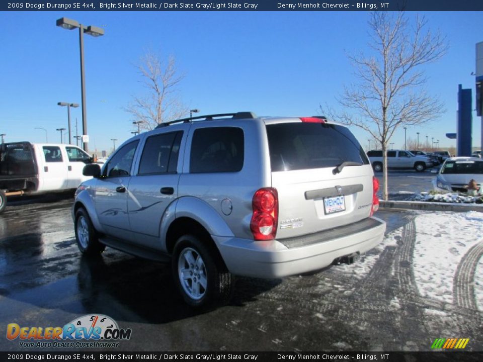 2009 Dodge Durango SE 4x4 Bright Silver Metallic / Dark Slate Gray/Light Slate Gray Photo #4